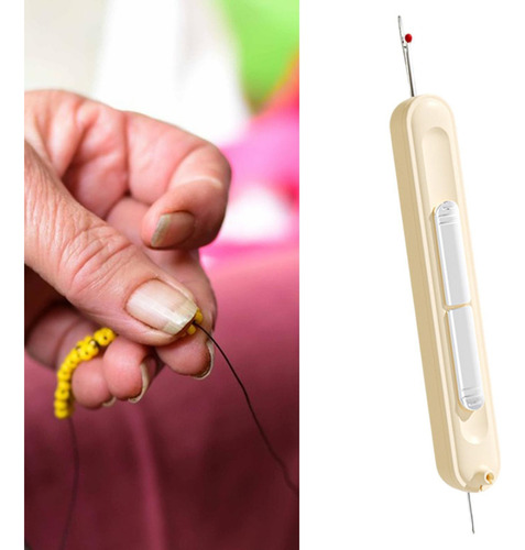 2 Em 1 Threader Costura Rosqueamento E Ferramenta De Bege