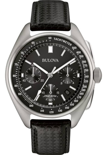 Imagen 1 de 7 de 96b251 Reloj Bulova Hpq Serie Lunar Pilot Negro/plateado