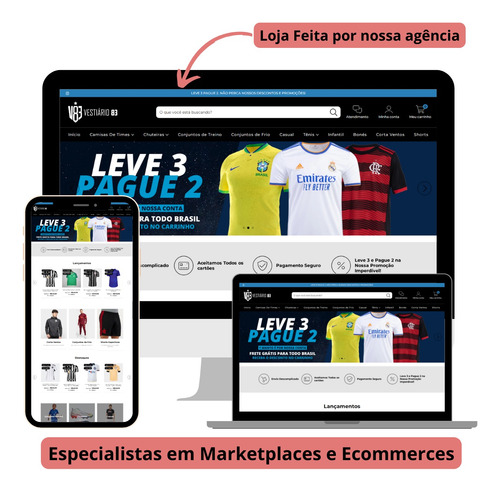 Criamos Sua Loja Virtual- Bagy, Shopify, Nuvemshop, Yampi.