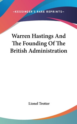 Libro Warren Hastings And The Founding Of The British Adm...