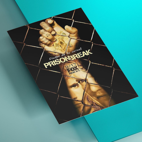 Cuadro En Aluminio 40x30 Prison Break Afiche Serie