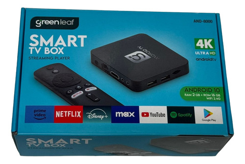 Android Tv Box Pro 10 And-8000 16gb 2gb Ram Hdmi Negro