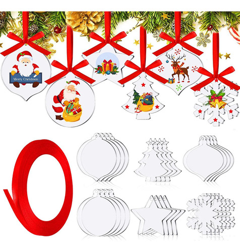Adornos De Acrílico En Adornos De Navidad De Acrílico En 24