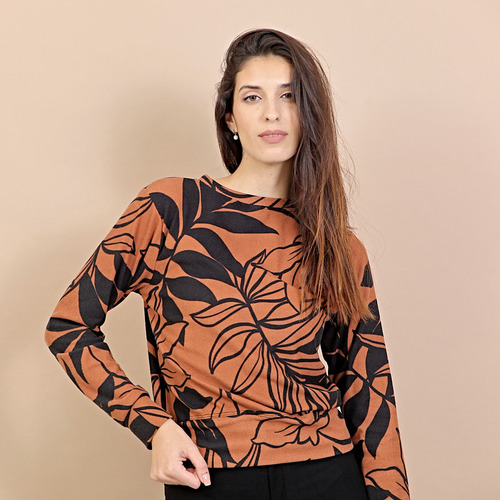 Buzo Morley Mujer Soluna Moda Estampado Hojas