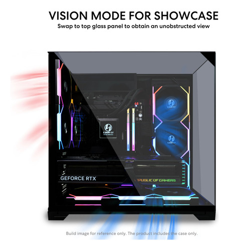 Funda Para Ordenador Lian Li O11 Vision Compact Black Atx Mi