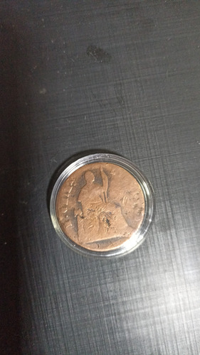 Moneda México 1861 Un Cuarto De Real Cobre Niquelado (Usado)