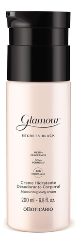 Glamour Secrets Black Creme Hidratante - O Boticário