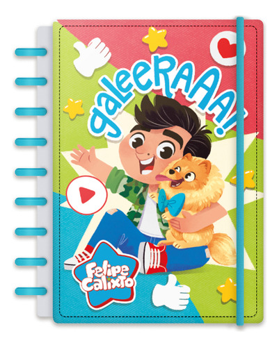 Caderno Diskô By Felipe Calixto - Caixa-encaixa Com Jogos Cor Galera