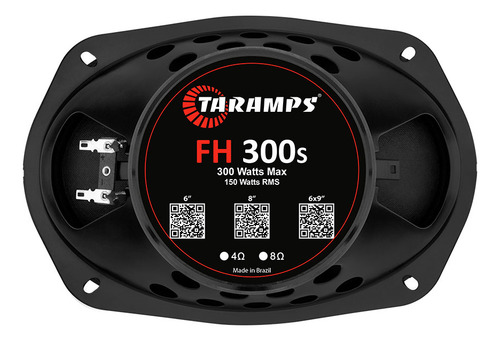 Kit Par Alto Falante 6x9 Taramps 300w Rms Fh300s 4 Ohms