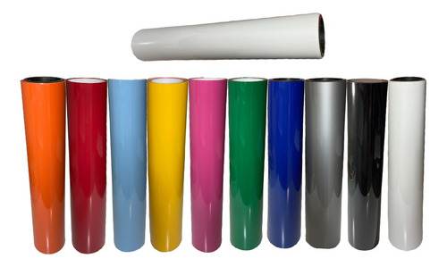 Filme De Recorte Vinil Pu Termocolante - Cores - 1m X 45cm Cor Branco