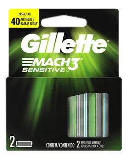 Gillette Repuestos Para Afeitar Mach3 Sensitive