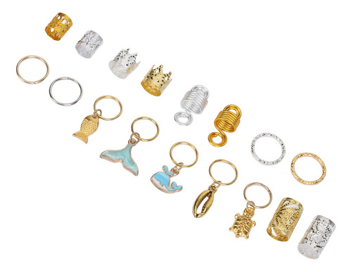Puños Para El Pelo, Espirales, Rastas, Joyas, Anillos, Decor