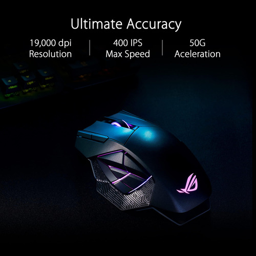 Ratón Inalámbrico Para Juegos Asus Rog Spatha X 19.000 Dpi N