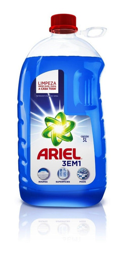 Imagem 1 de 7 de Detergente Líquido Ariel Multiusos 3 Em 1 3l