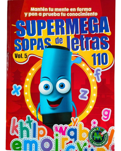 Libro Supermega Sopas De Letras Gigantes | Volumen 5