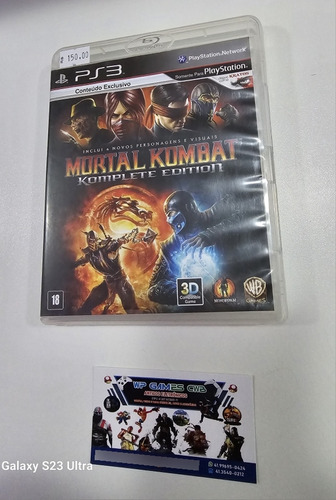 Mortal Kombat Komplete Edition Ps3 Mídia Fisica 