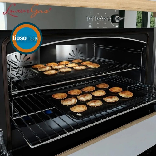 Imagen 4 de 10 de Horno Gourmet Luxor Gas Folium 900 Valvula Doble Vidrio