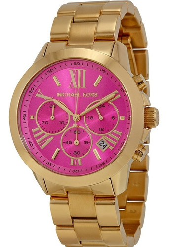 Relógio Michael Kors Mk5924 Bradshaw Original Pink