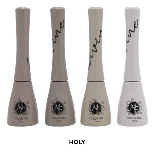 Kit De Gel Semipermanente Para Uñas Mc Divine, Base Y Top Holy