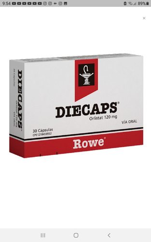 Adelgazante Diecaps 120mg 30 Capsulas 