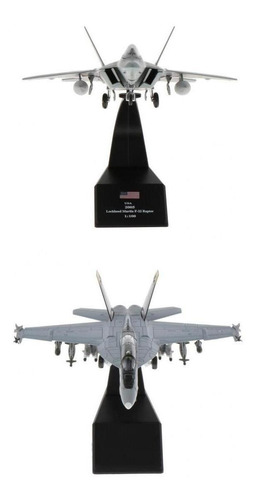 2x 1: 100 F-22 Plane & F / A-18 Strike Diecast Model Room