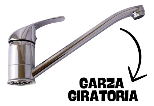 Monomando Grifo Llave Maxims Cocina Fregadero Cromo Tz013