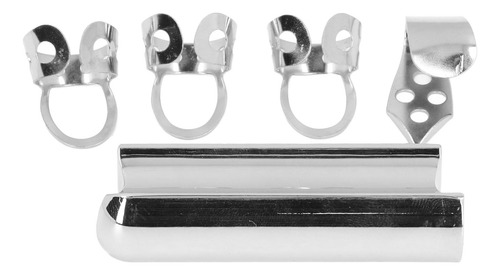 PĂșas De Guitarra Con Barra Deslizante De Acero Macizo Para E