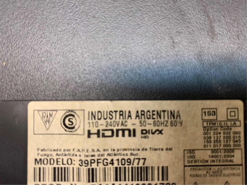 Placa Main Philips 39pfg4109 (Usado)