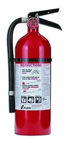 Kidde 21005779 Pro 210 Extintor De Fuego, Abc, 160ci, 4 Libr