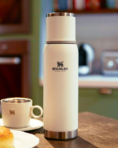 Termo Stanley 1 Litro Con Pico System Matero Cebador Mate 1l Blanco - Pico Blanco
