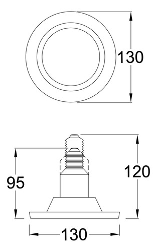 12 Focos Led Smd De Aluminio Estevez E26 8.5w Blanco