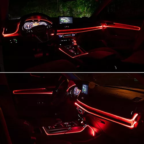 Luces LED De ColOres Para Carros Autos CaSa USB Ambiente Disco Neon  AccesorioS