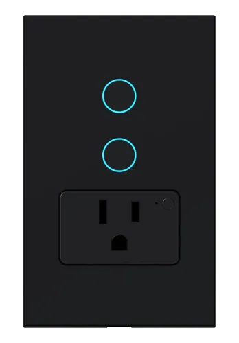 Enchufe Wifi 2 Interruptor Inteligente Smartlife Alexa Negro