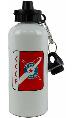 Botella Aluminio Hoppy Doble Tapa Cccp Sovietica Ar135