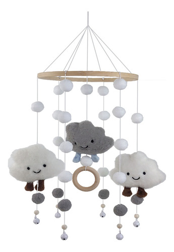 Móviles For Cuna De Bebé Carillón Deviento, Con Muñecos De Gris Other