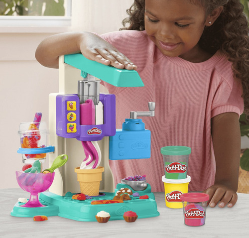 Set De Masas Play Doh Heladería Multicolor +3 Años Multicolor