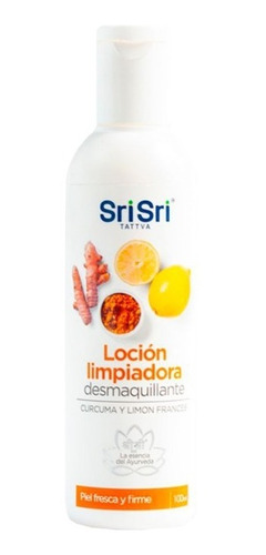 Imagen 1 de 1 de Desmaquillante Limón Y Cúrcuma Sri Sri Tattva X 100ml