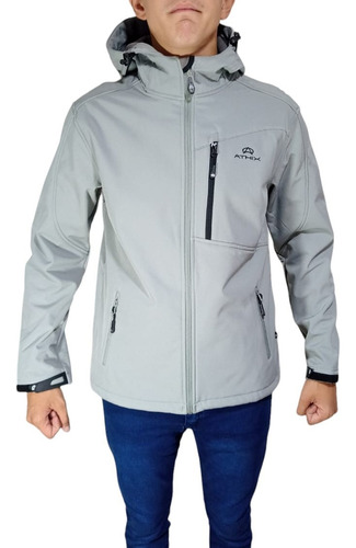 Campera De Hombre Softshell Moto Nieve Cortaviento Destinioc