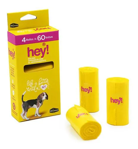 Bolsas Biodegradables Hey! 240u 33x23cm Perros Y Gatos