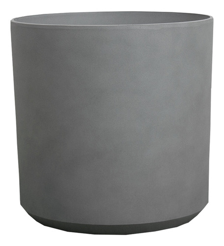 Maceta Minimalista Cilindro Gris Claro Interior Exterior