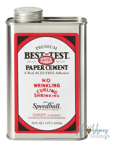 Spedball Cemento Pegamento Blanco Papel Artesano Scrapbook