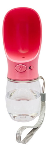 Dogberto botella de agua para perros bebedero rosa seguro anti fugas 300ml