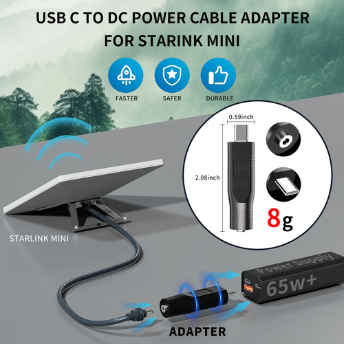 Adaptador Usb-c A Cc Starlink Mini Power - Generic