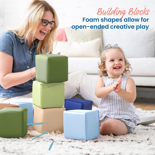 Building Blocks Ecr4kids Softzone Patchwork Para Niños Peque
