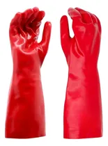 Comprar Guantes Pvc Rojo 40cm Trabajo Industrial Certificado X12