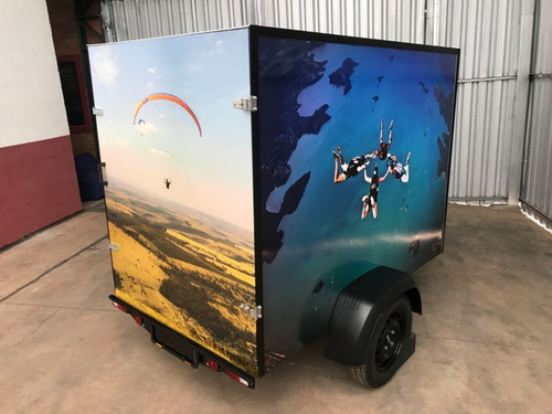 Carreta Baú Grande 1,18 Altura De Alumínio Delivery Zero Km