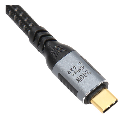 Cabo De Dados Tipo C Para Tipo C Cabo Usb 4.0 Gen 3 De 40 Gb