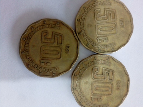 Monedas Con Error De Año, 50 Ctvs 1987 (Usado)