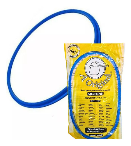 Borracha Panela De Pressão Multiuso 4,5lts Universal Cor Azul