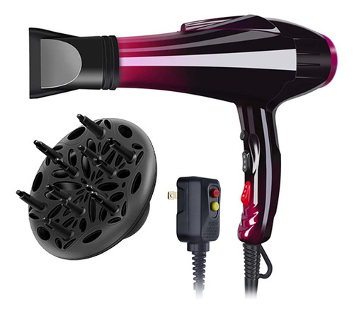 Secador De Pelo Profesional De Iones Negativos De 3500 W, Po